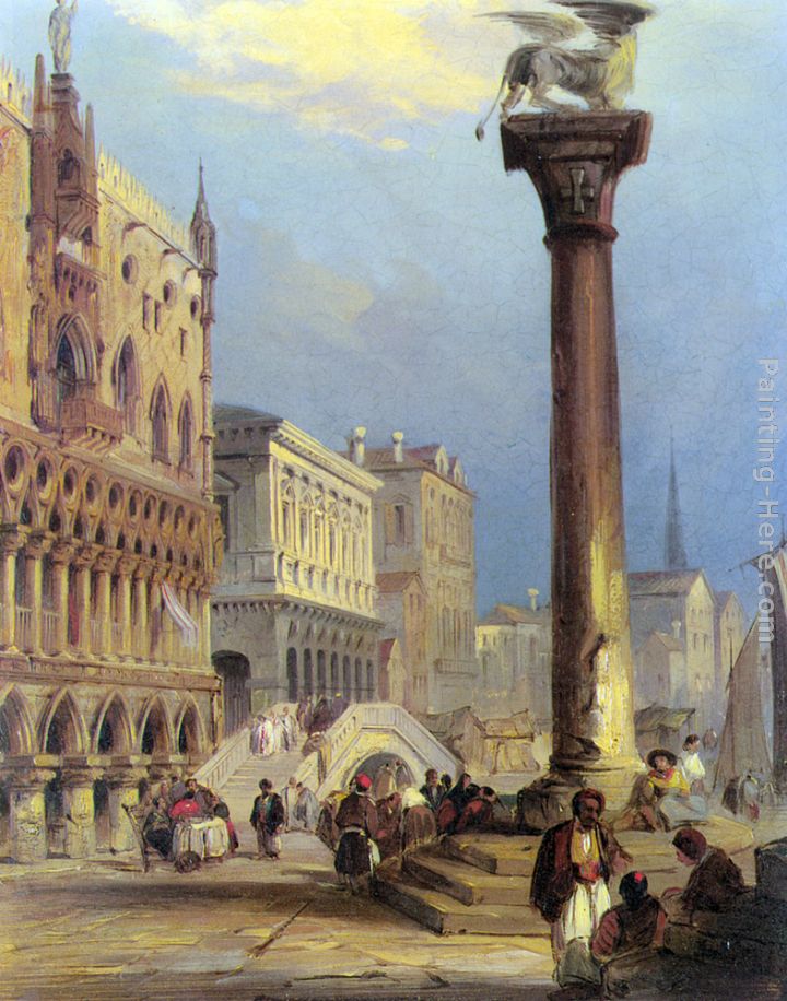 St. Marks and the Doges Palace, Venice painting - Edward Pritchett St. Marks and the Doges Palace, Venice art painting